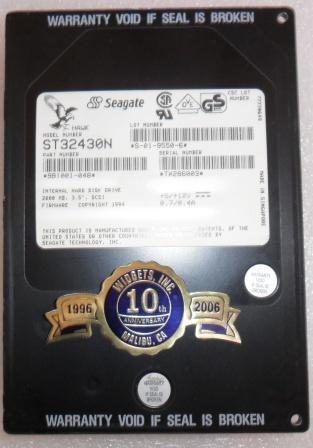 Seagate Hawk ST32430N 2.4GB 5400 RPM 50 pin Internal Hard Drive.JPG